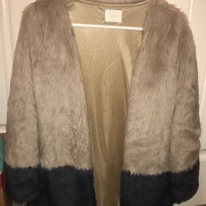 Lush faux fur jacket size s/m
